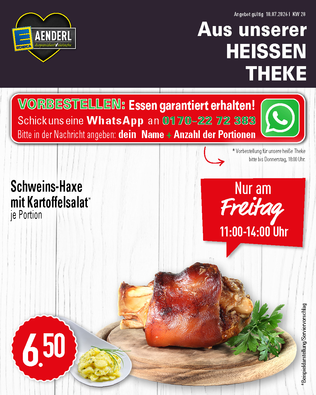 Aenderl HeisseTheke kw26 28